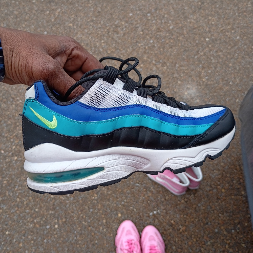 Nike Air Max 95 Blue and Green Sneakers